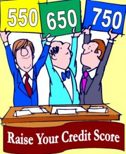 Holding up credit score signs